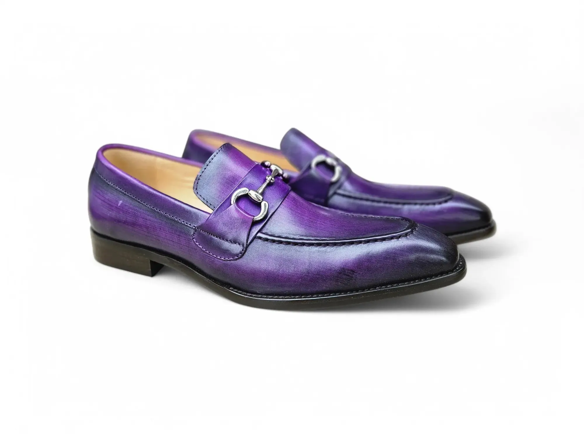 Men's Burnished Signature Buckle Loafer meet look