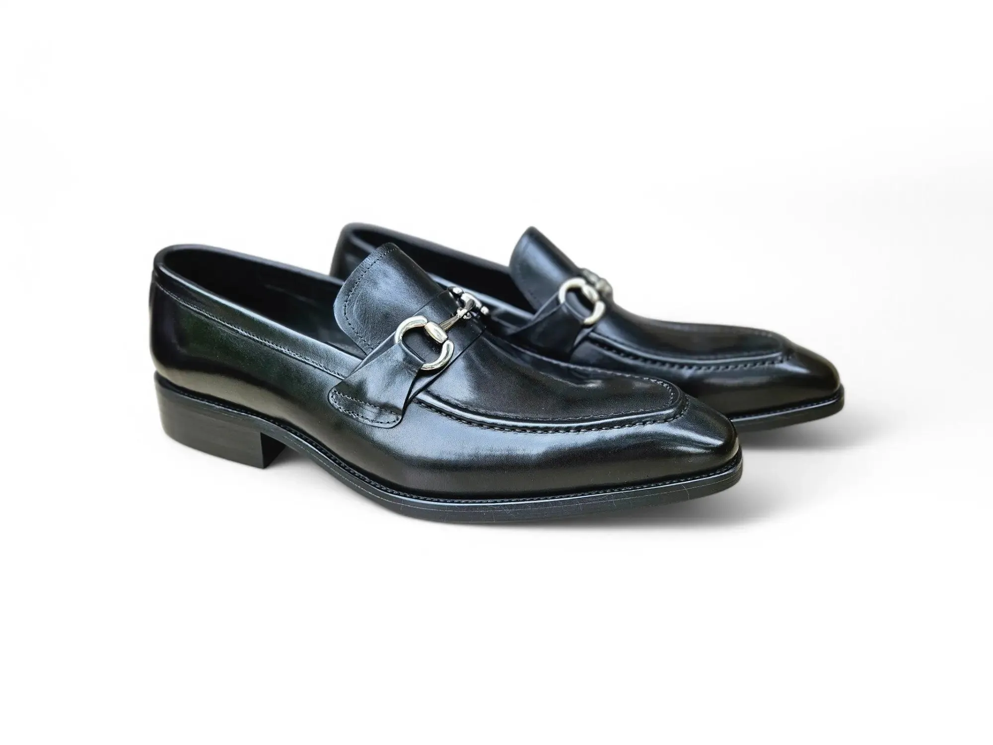 Men's Burnished Signature Buckle Loafer meet look