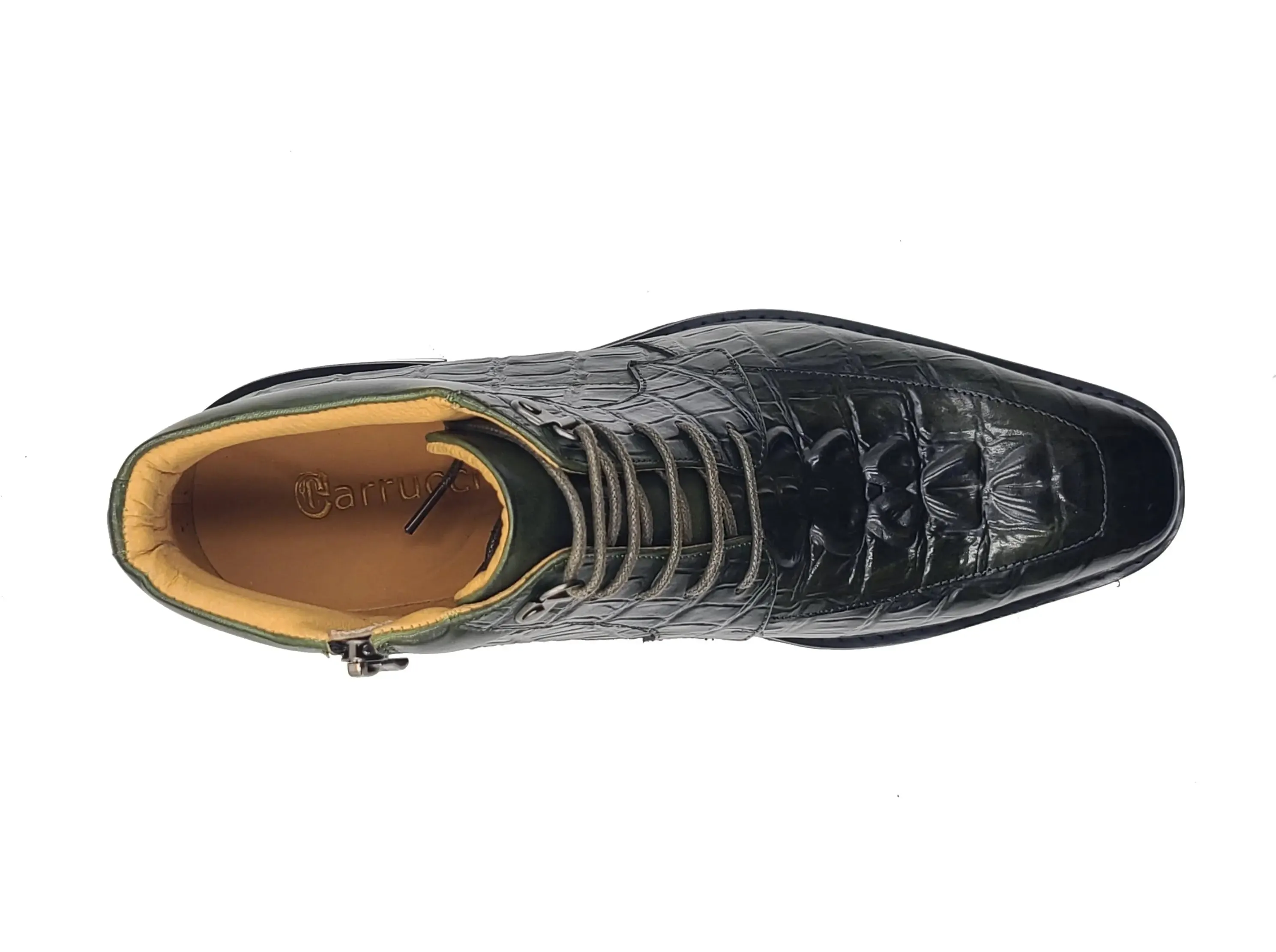 Men's Lace-up Boots Alligator Embossed street style