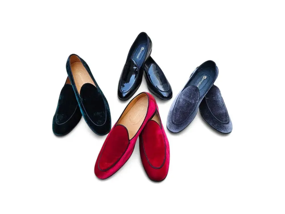 Men's Velvet Prom Shoe travel light