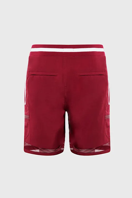 Mesh Line Utility Board Shorts family time
