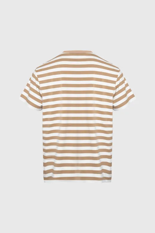 Metal Logo Stripe Tee interview appropriate