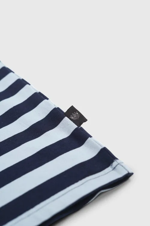 Metal Logo Stripe Tee oversized fit