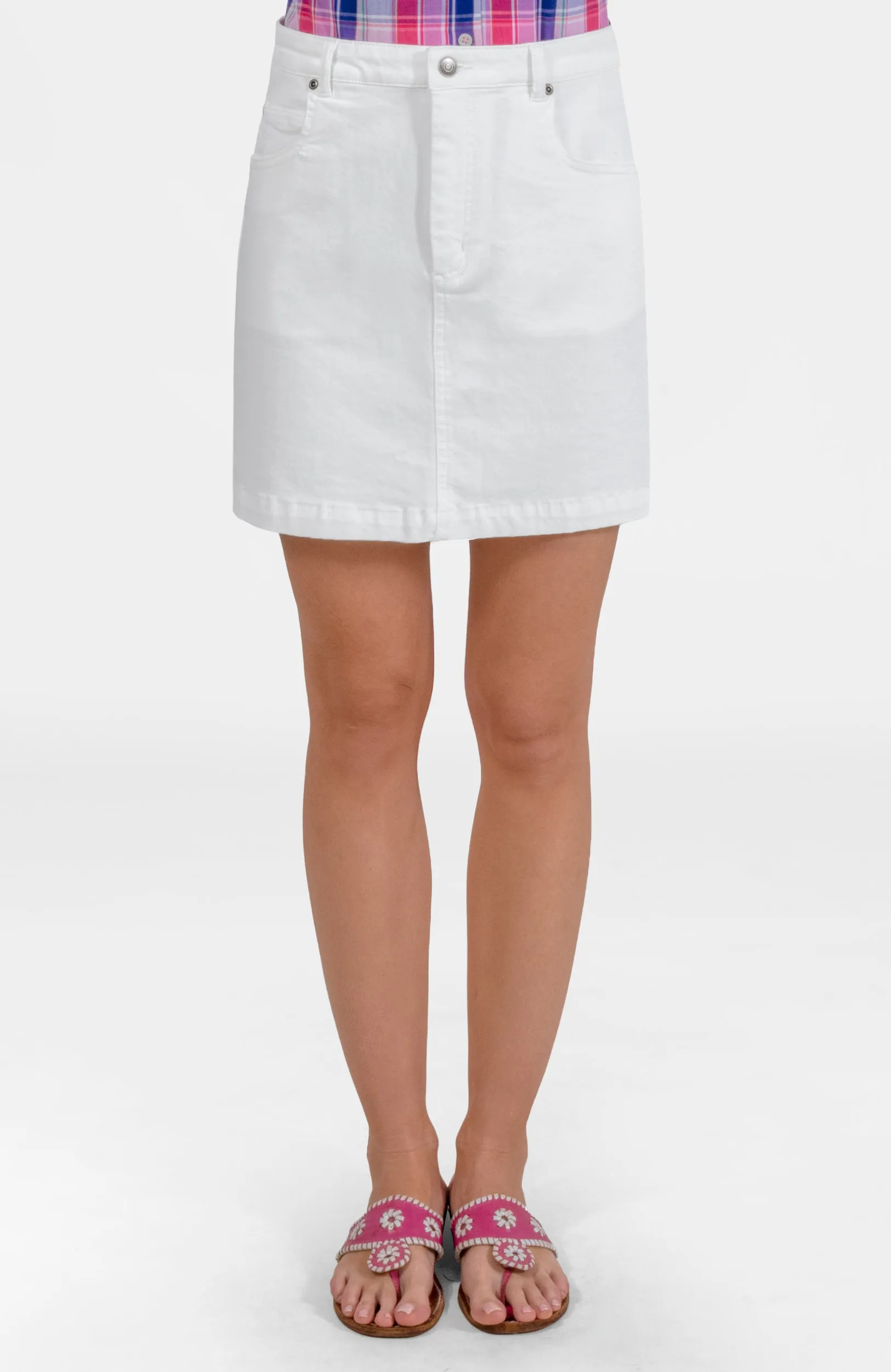 Mighty Cute Denim Skirt - Mini stain-resistant pants