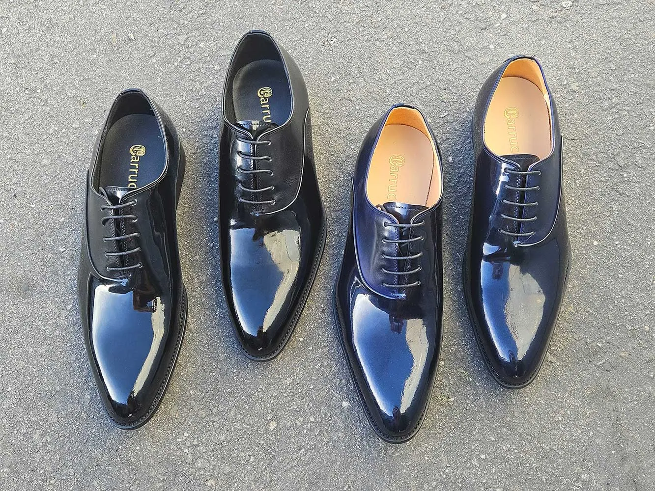 Mix Media Patent Leather Oxford timeless taste