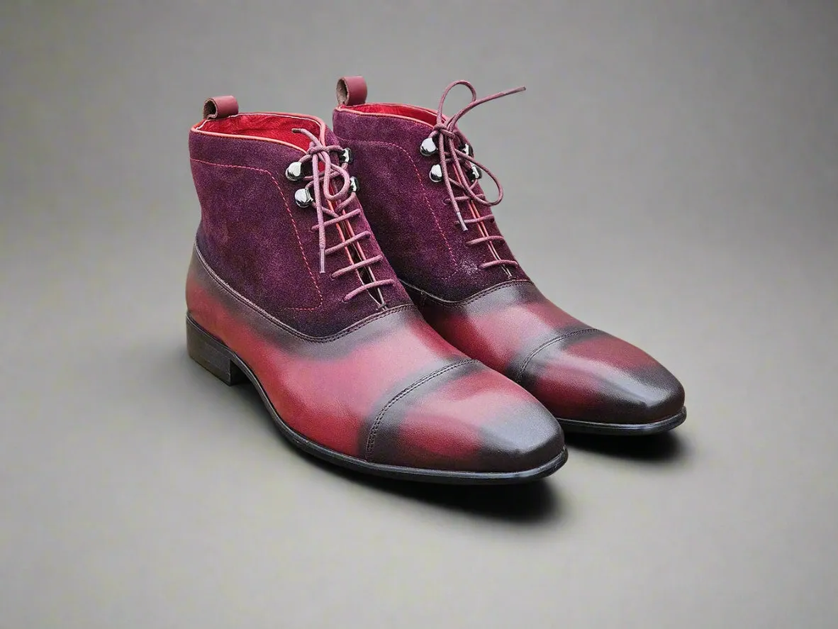 Mixed Media Lace-up Suede Boot frost walk