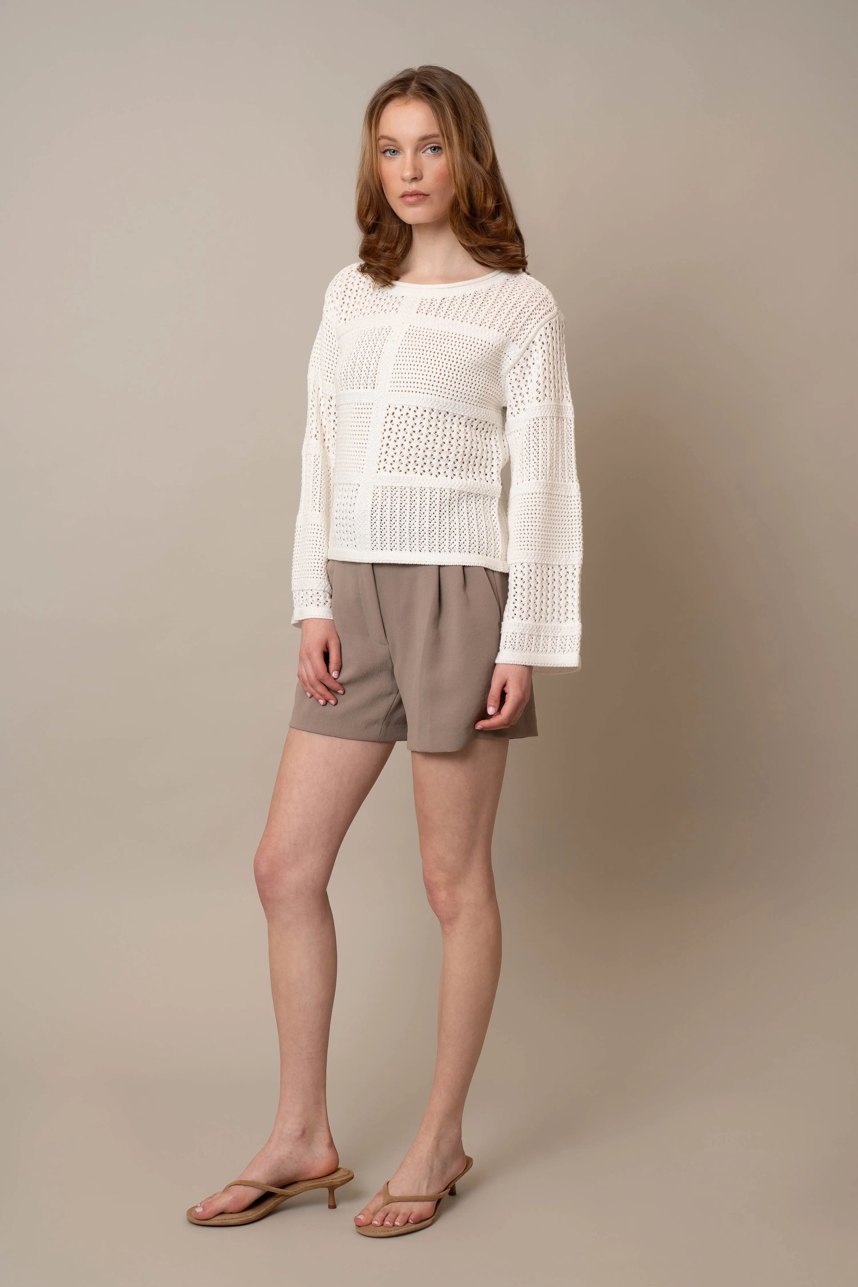 Novelty Crochet Pullover cold season