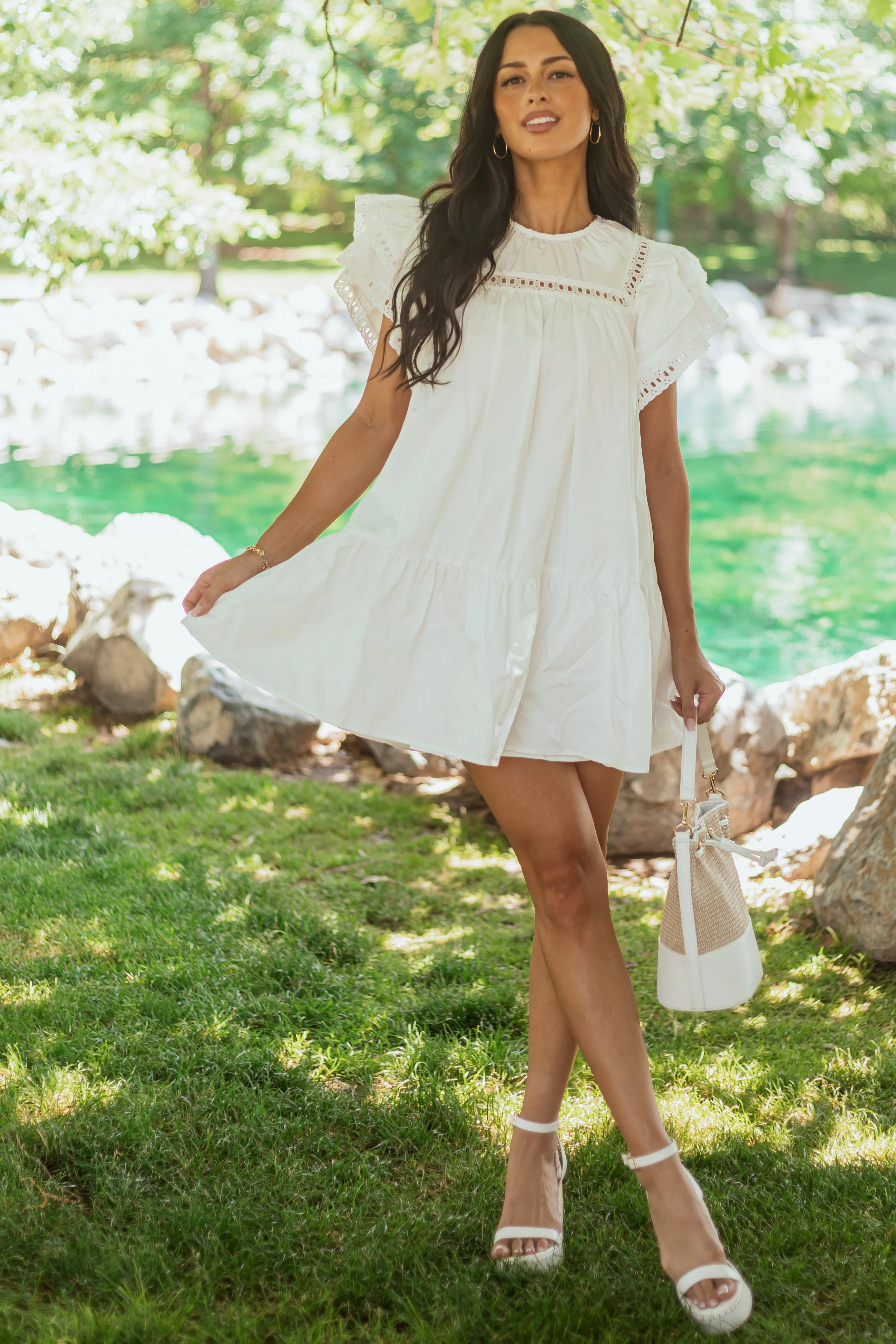7/1/2025,ALL_PRODUCTS,back-in-stock:true,filter-color:White/Ivory,filter-fabric:Cotton,filter-fabric:Lace,filter-neckline:Round,filter-pattern:Solid,filter-season:Summer,filter-sleeve:Short Sleeve,gpc:Dresses,pc:Short_Dresses,Reg-Price