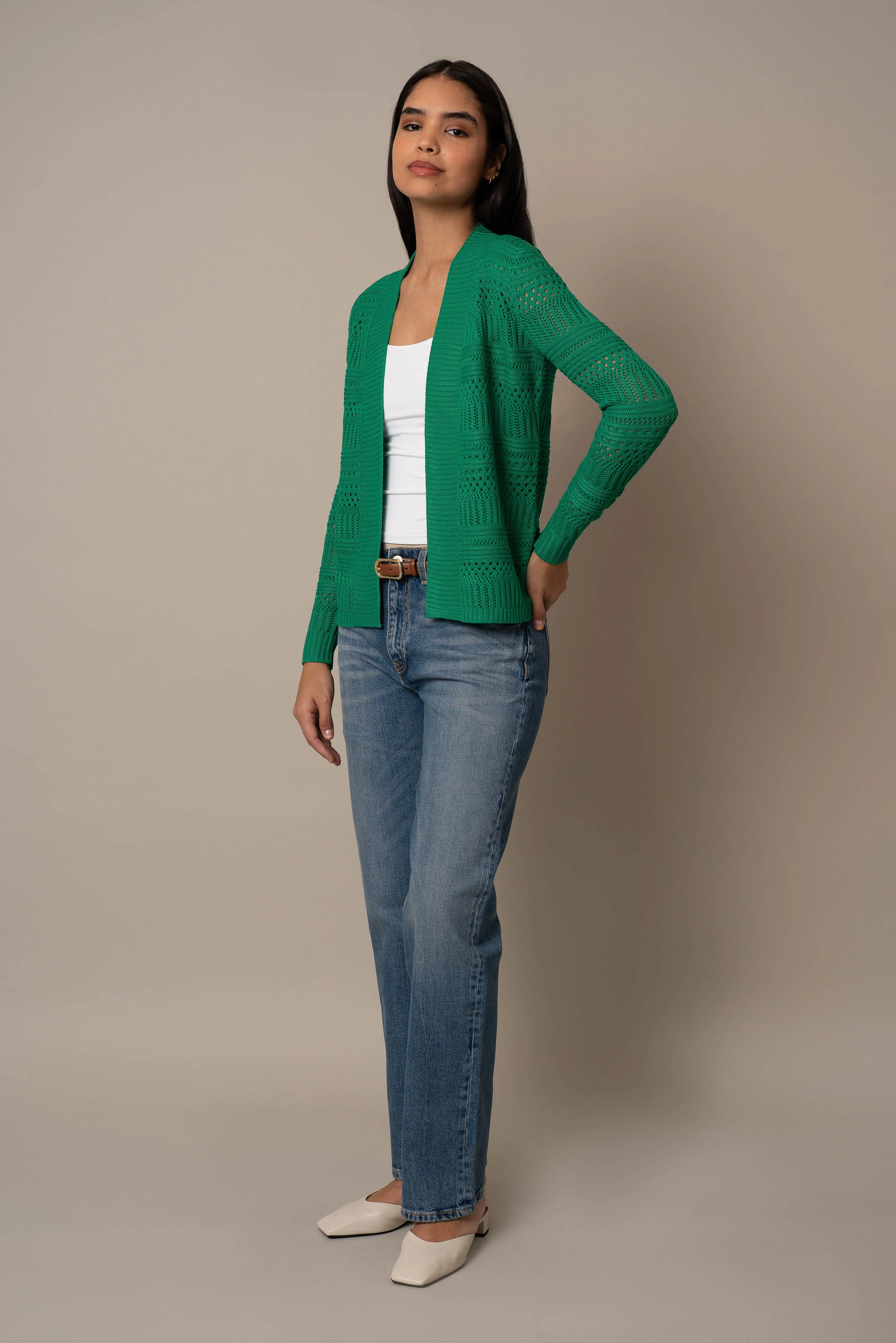 Open Crochet Cardigan timeless feel