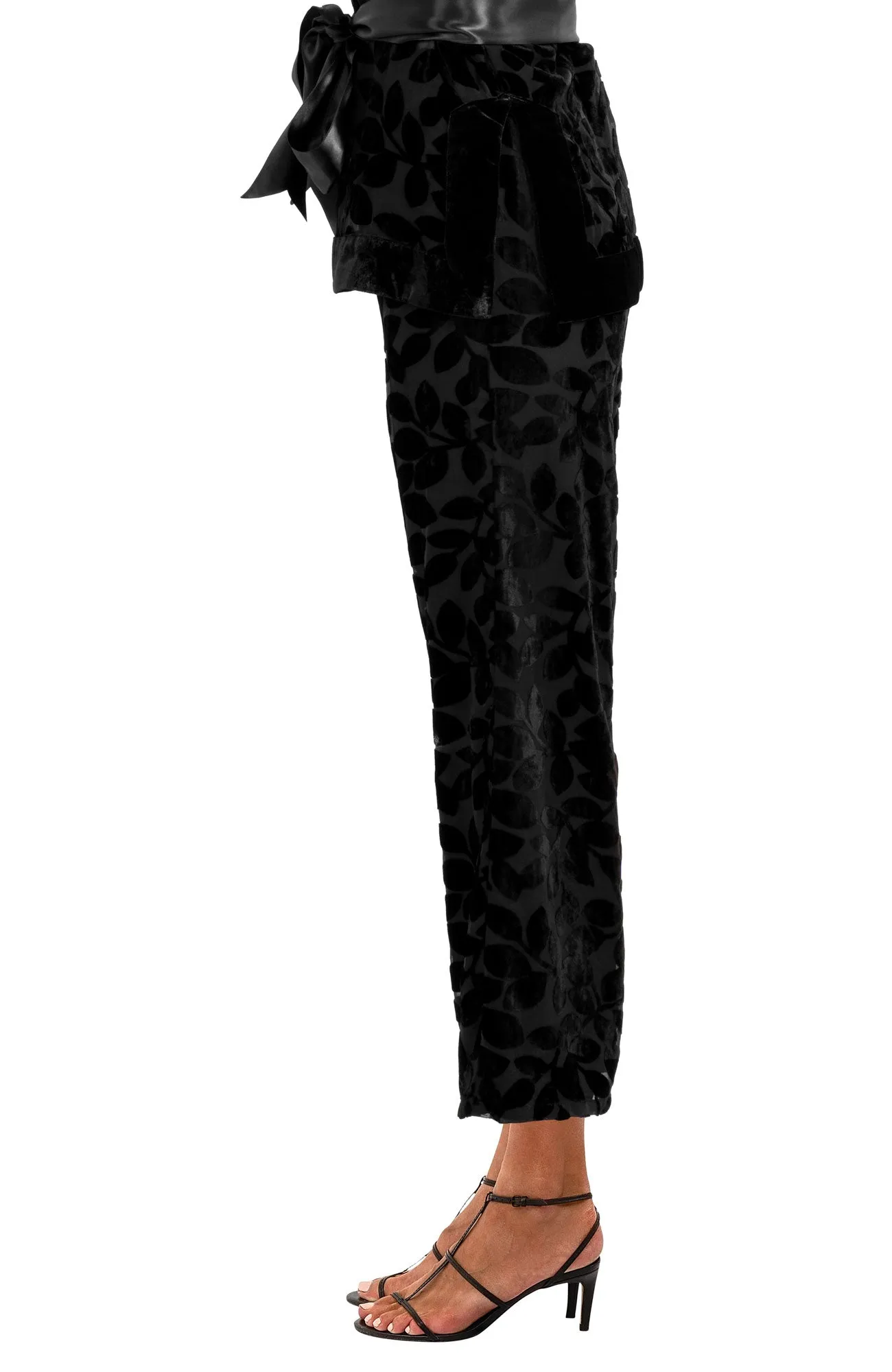 Palazzo Pant - Luxe Leaf Velvet waterproof pants