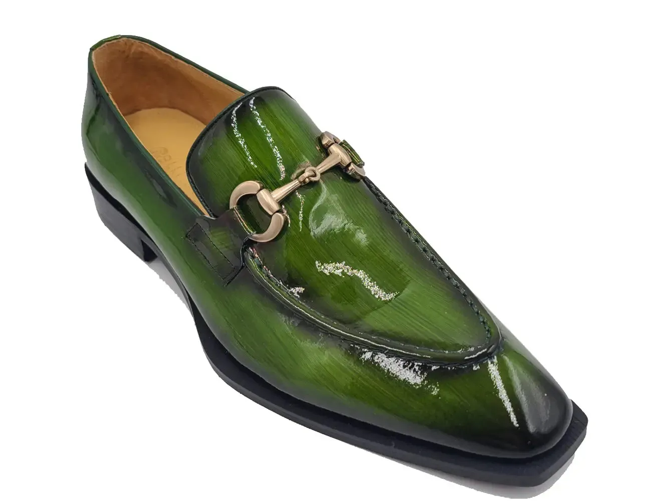 Patent Leather Buckle Loafer classic touch