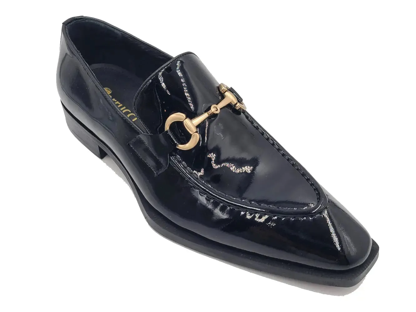 Patent Leather Buckle Loafer classic touch