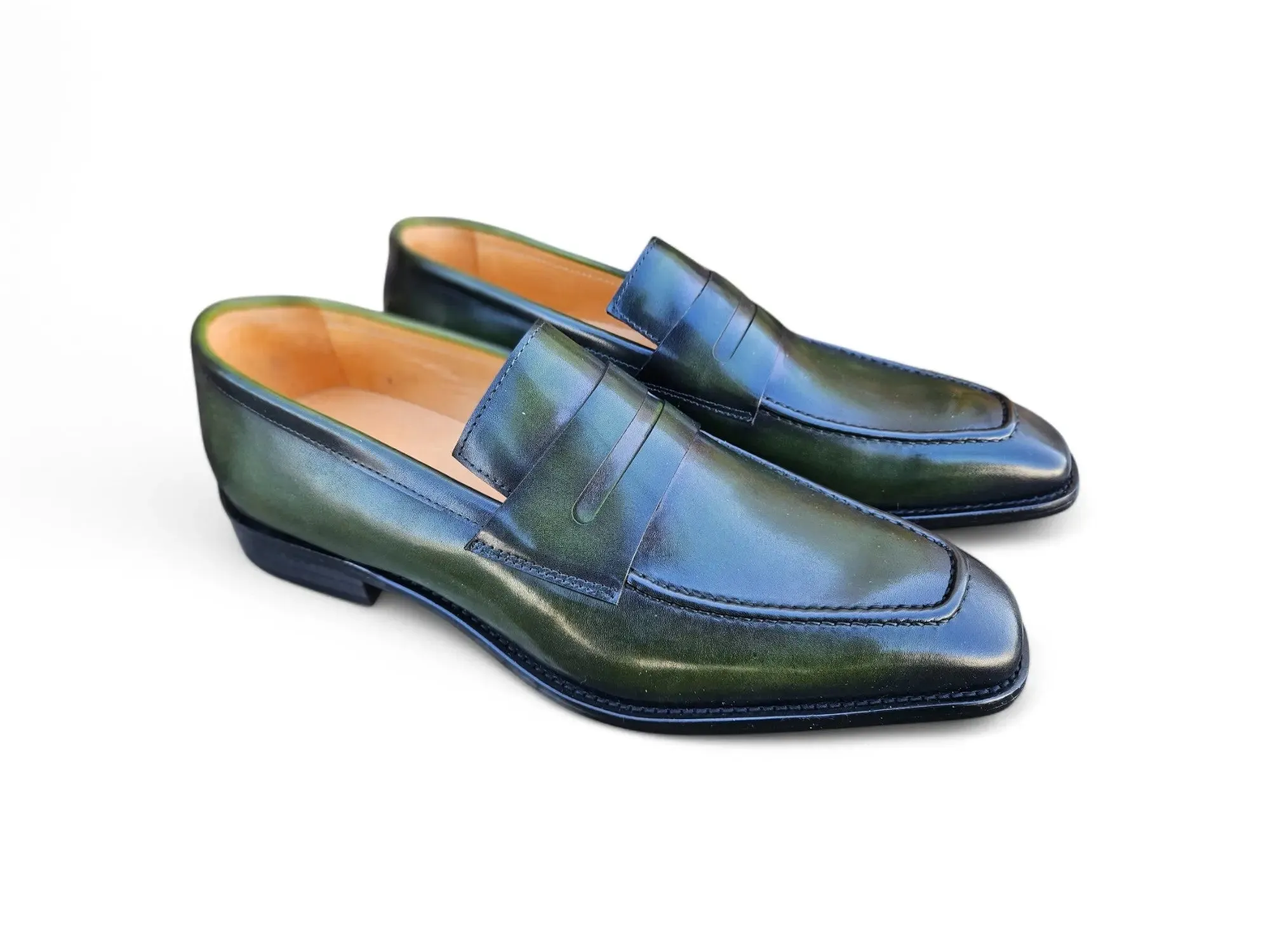 Patina Finished Penny Loafer work ready
