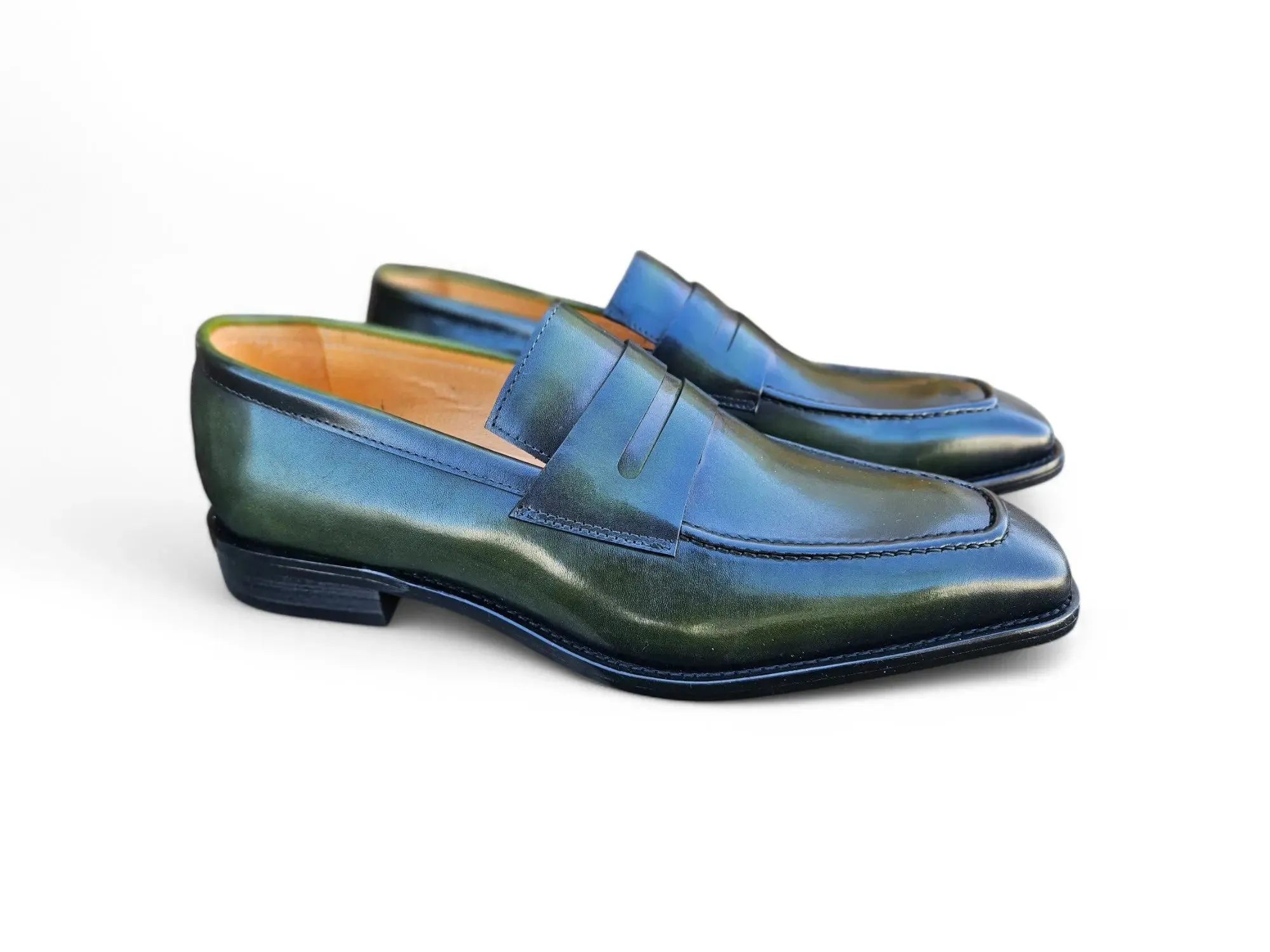 Patina Finished Penny Loafer work ready