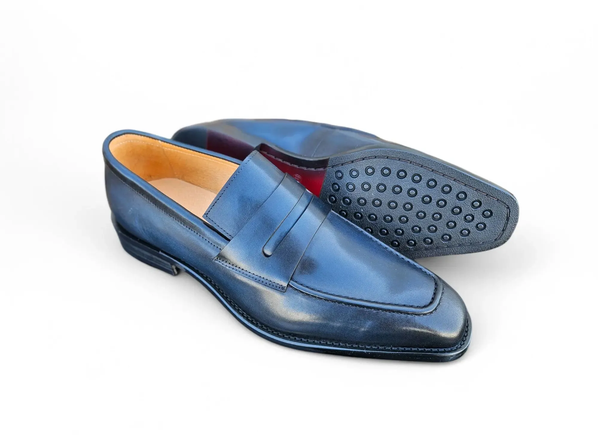 Patina Finished Penny Loafer work ready