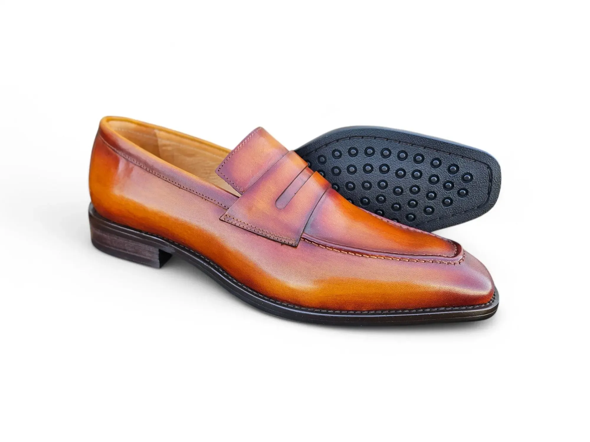 Patina Finished Penny Loafer work ready