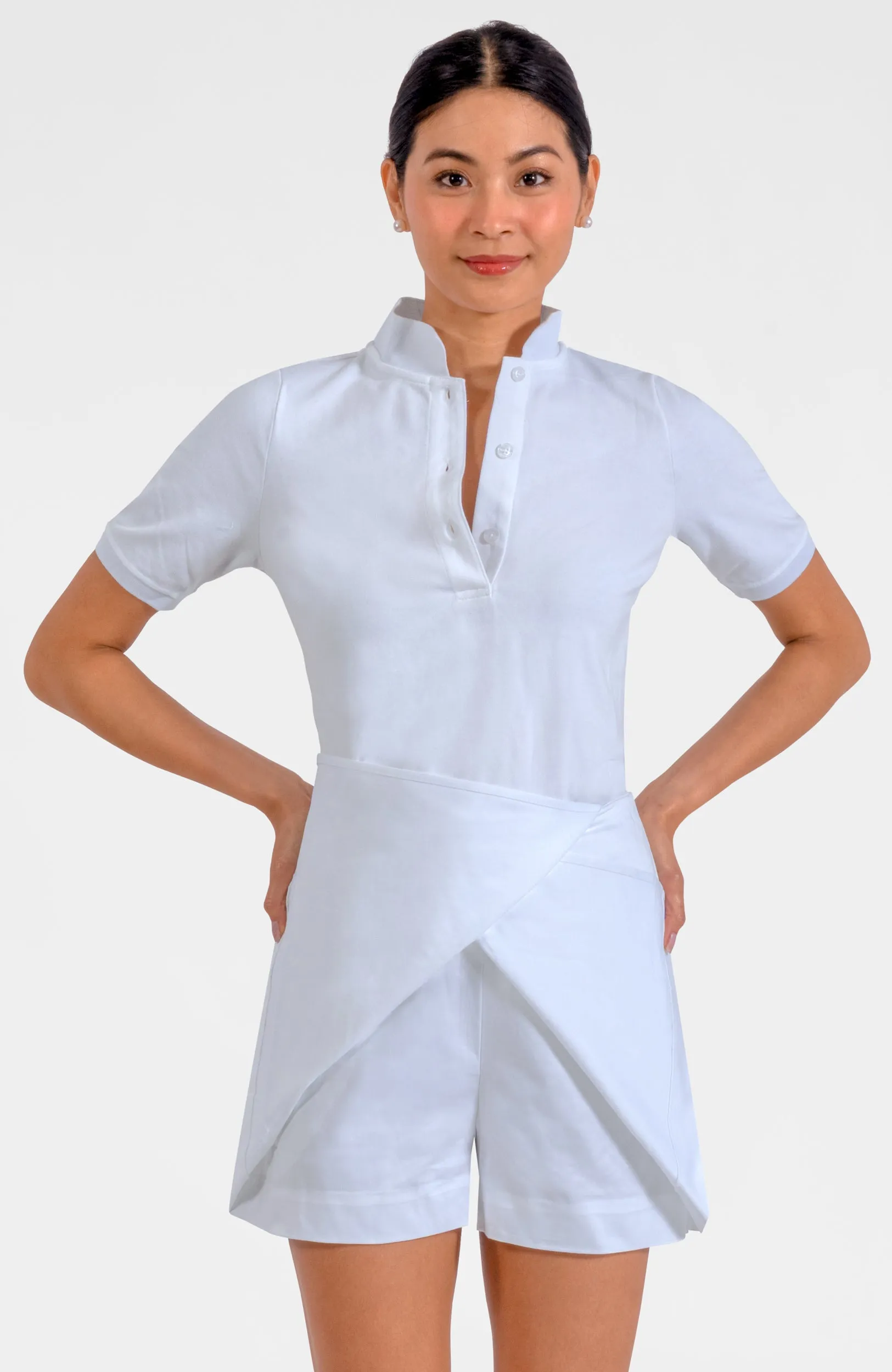 Peek A Boo Skort - Solid smart pants