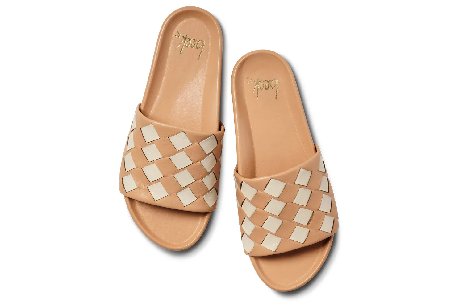 PELICAN WOVEN - Eggshell/Beach wide feet