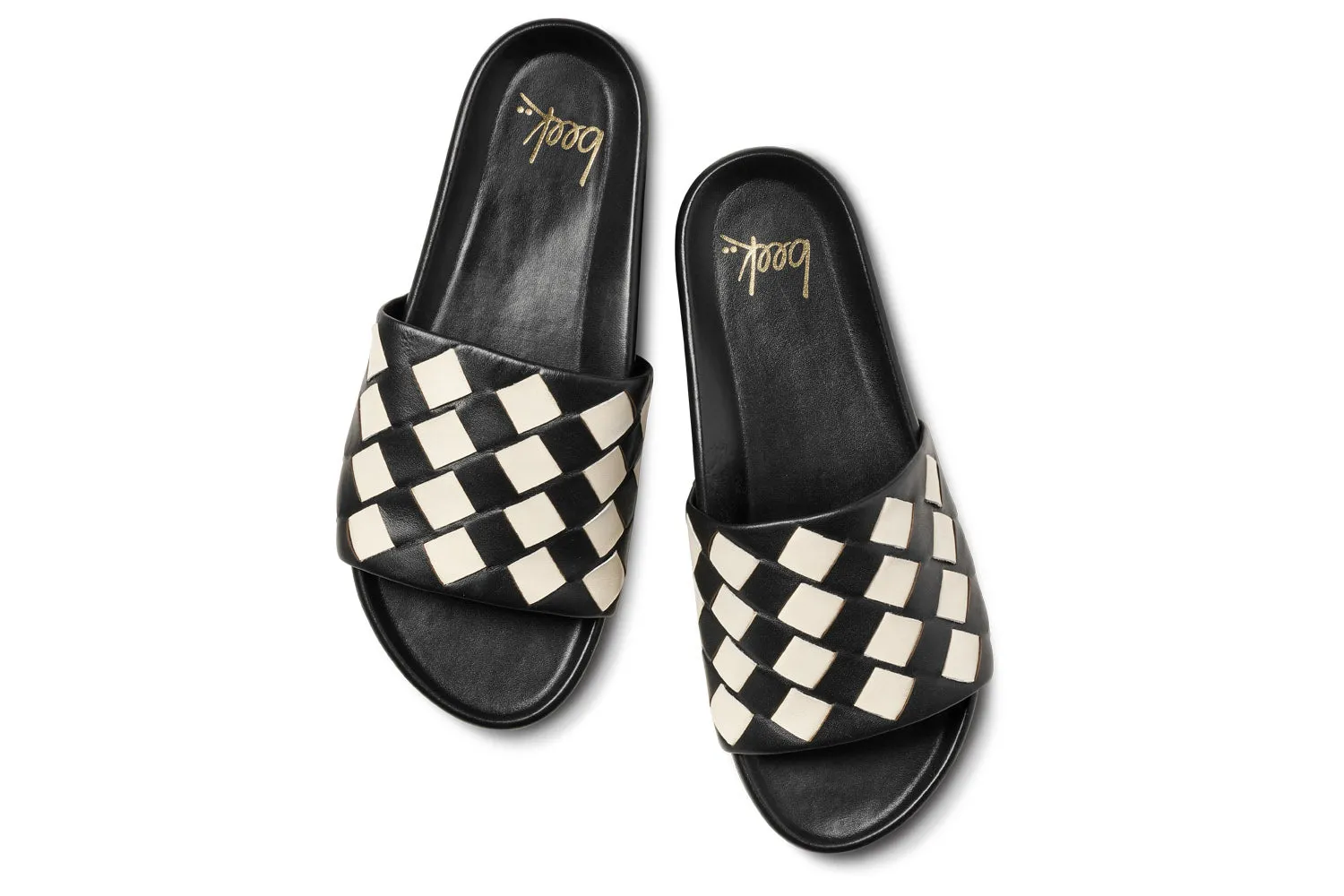 PELICAN WOVEN - Eggshell/Black long walk