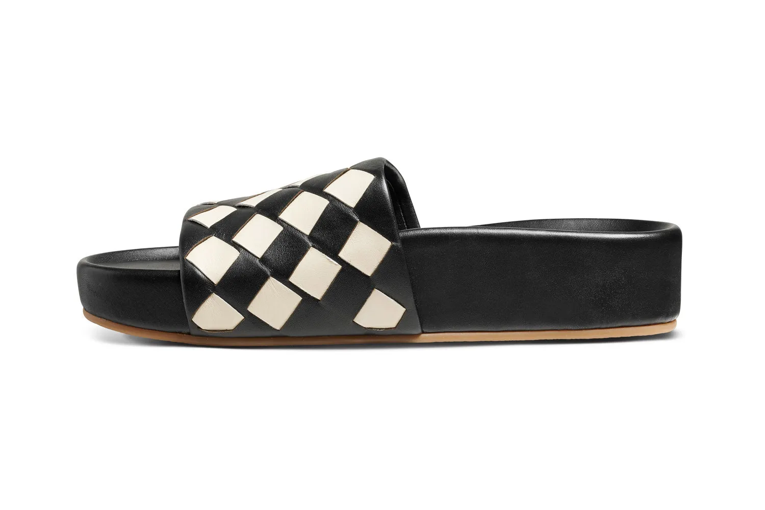 PELICAN WOVEN - Eggshell/Black long walk