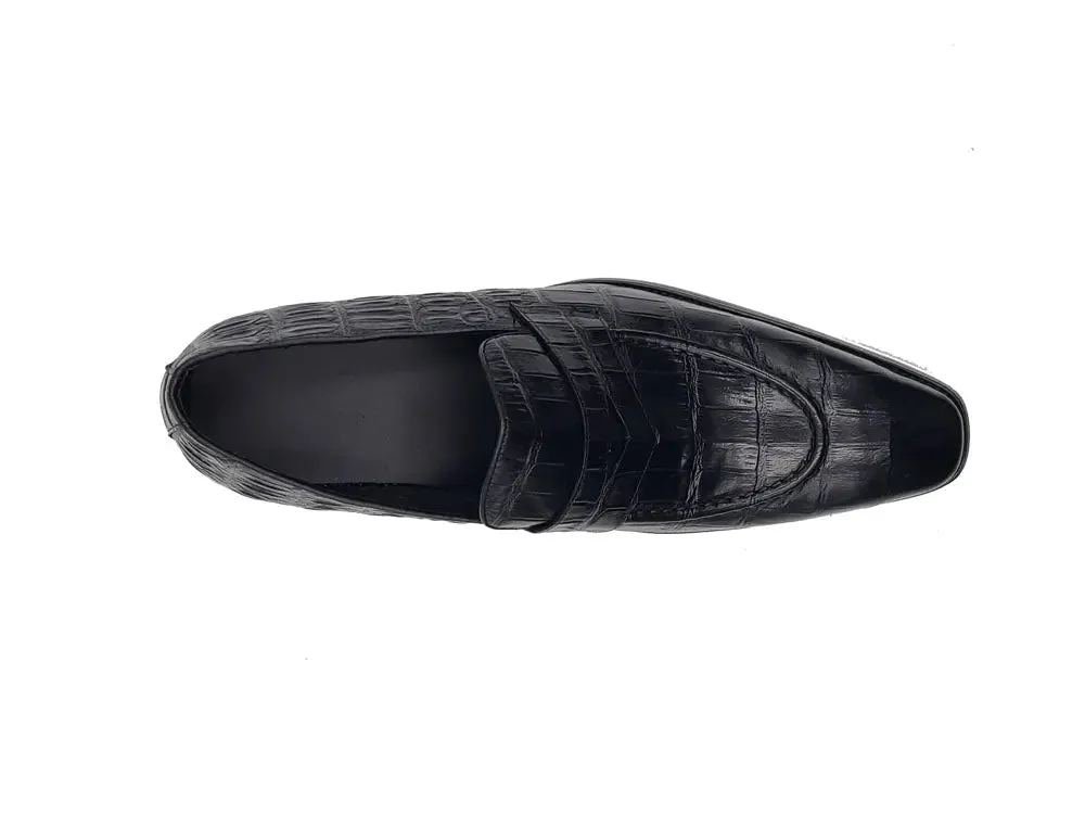 Penny Loafer Features Alligator Embossed Calfskin pure ease