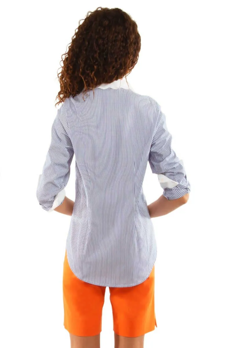 Pique All Day Pinstripe Shirt multi-function