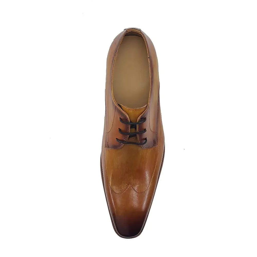 Plain Toe Wing-tip Stitching Blucher style Oxford subtle pride