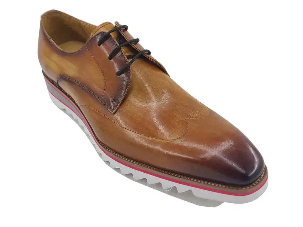 Plain Toe Wing-tip Stitching Blucher style Oxford subtle pride