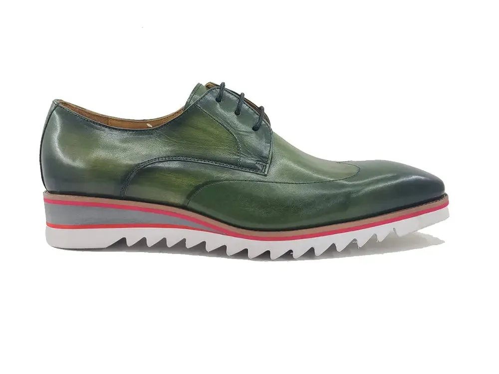 Plain Toe Wing-tip Stitching Blucher style Oxford subtle pride