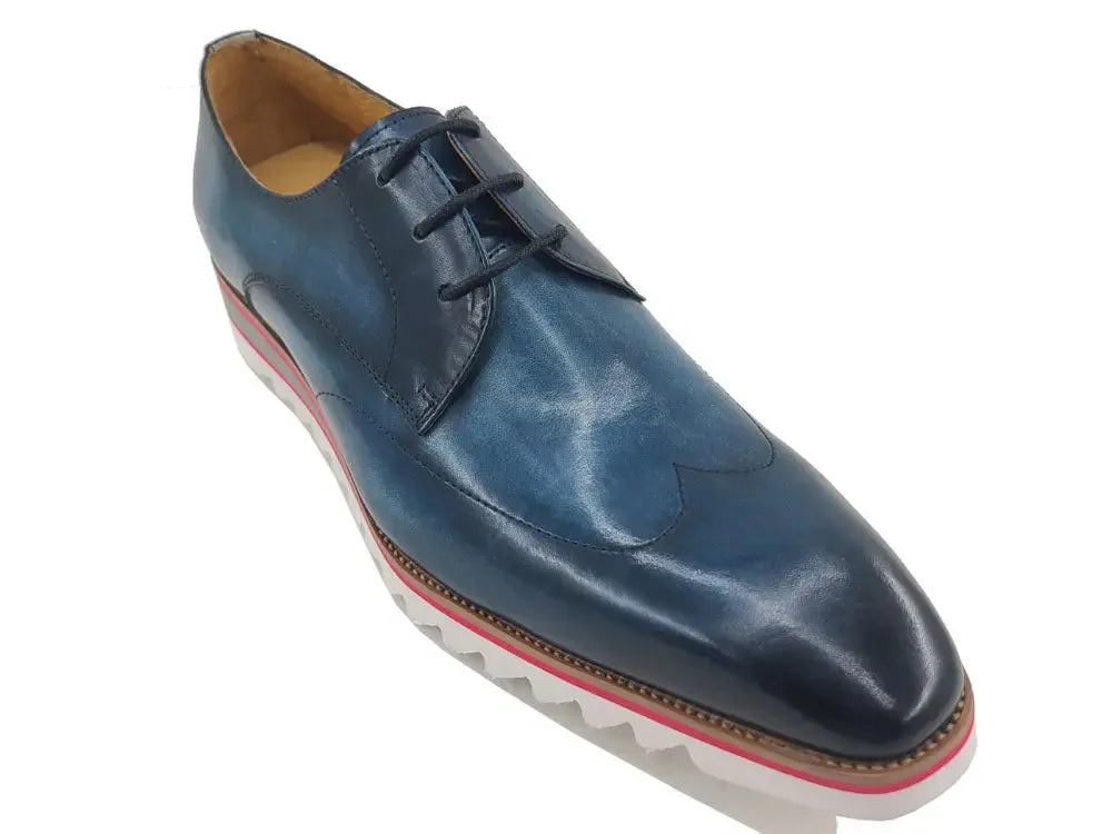 Plain Toe Wing-tip Stitching Blucher style Oxford subtle pride