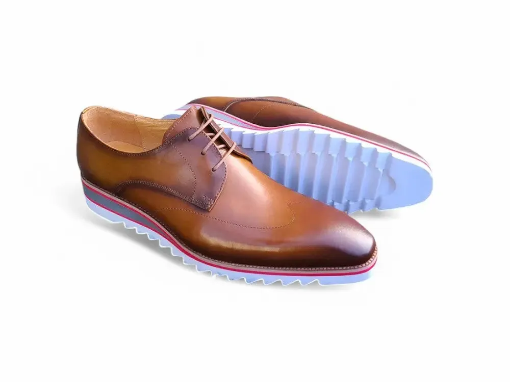 Plain Toe Wing-tip Stitching Blucher style Oxford subtle pride