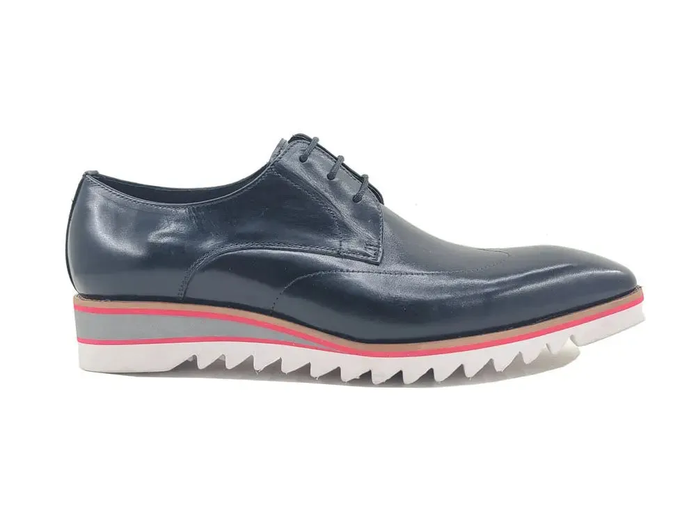 Plain Toe Wing-tip Stitching Blucher style Oxford subtle pride