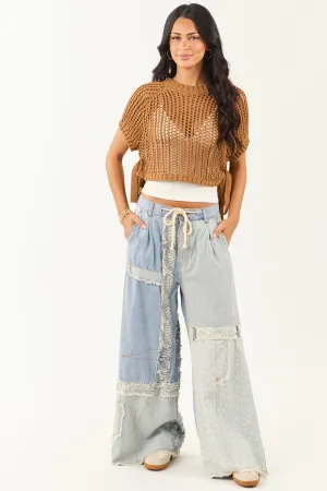 7/31/2025,ALL_PRODUCTS,back-in-stock:true,filter-color:Blue,filter-fabric:Cotton,filter-fabric:Denim,filter-fabric:Lace,filter-rise:High Rise,filter-season:Fall,filter-style:Distressed,filter-style:Wide Leg,filter-wash:Light Wash,gpc:Bottoms,pc:Pants,Reg-P