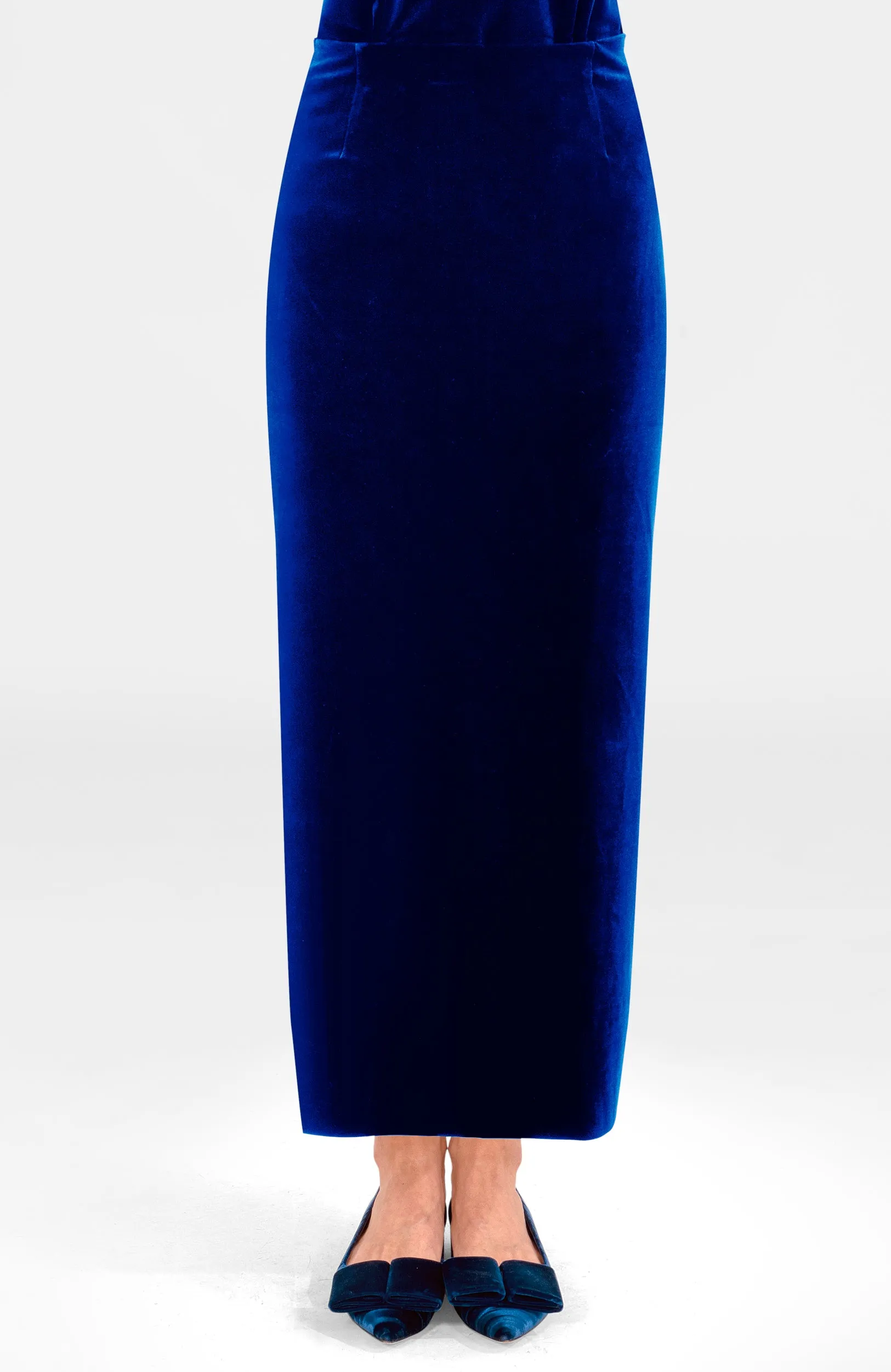 Posh Midi Skirt - Silky Velvet ankle pants