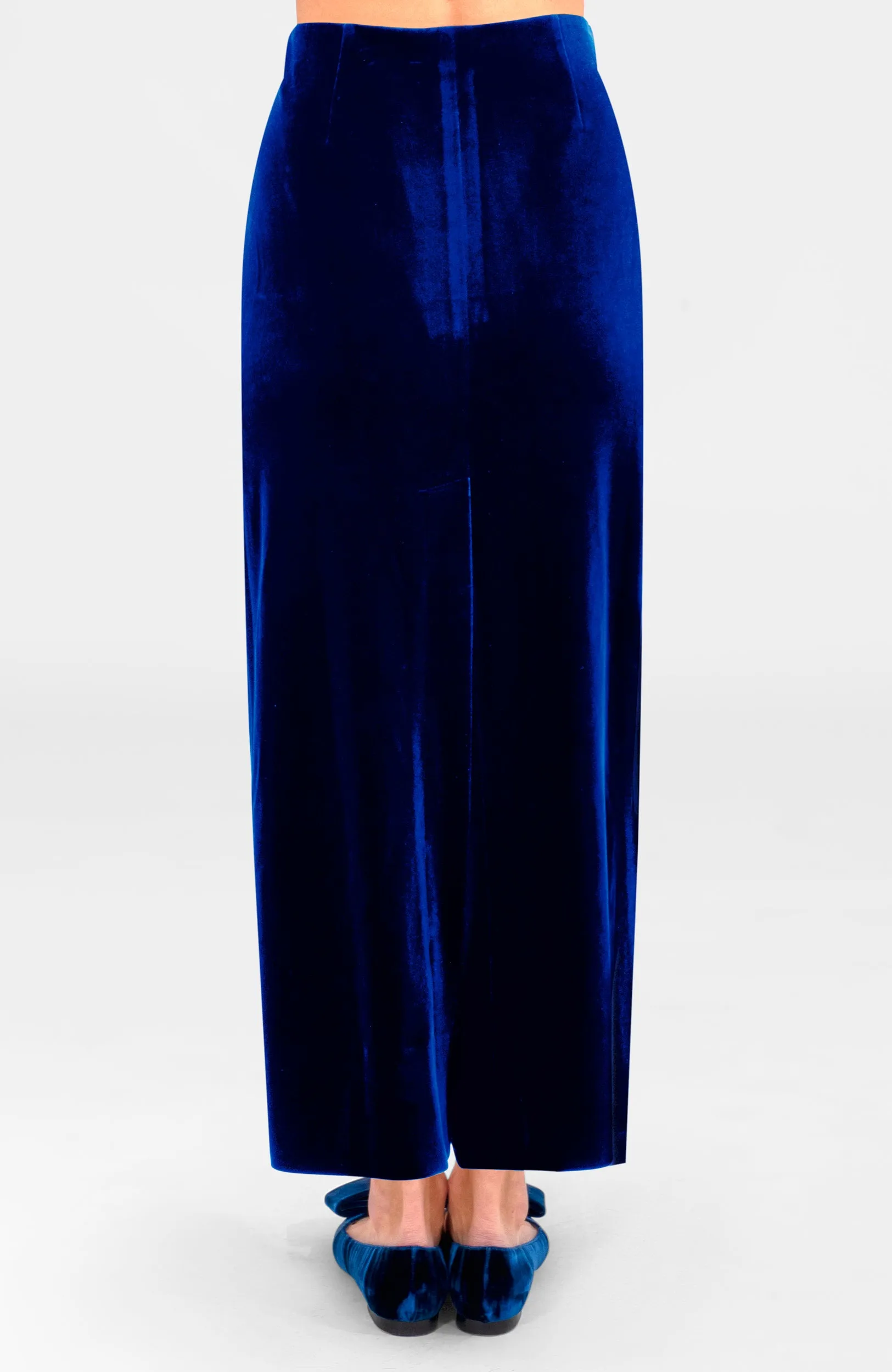 Posh Midi Skirt - Silky Velvet ankle pants