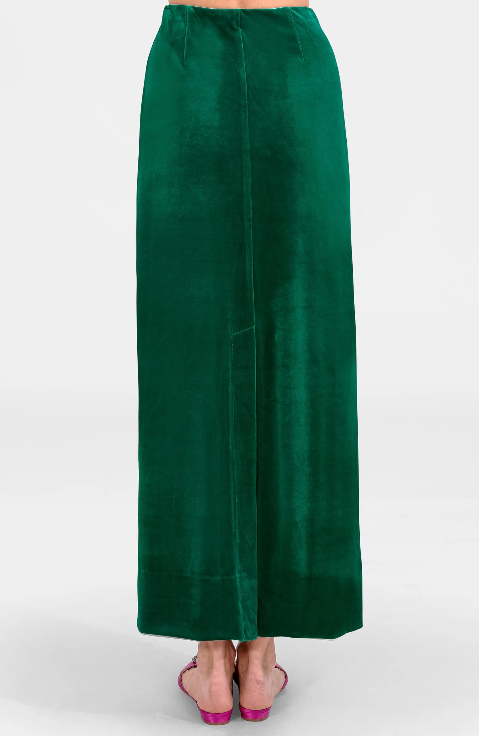 Posh Midi Skirt - Silky Velvet ankle pants