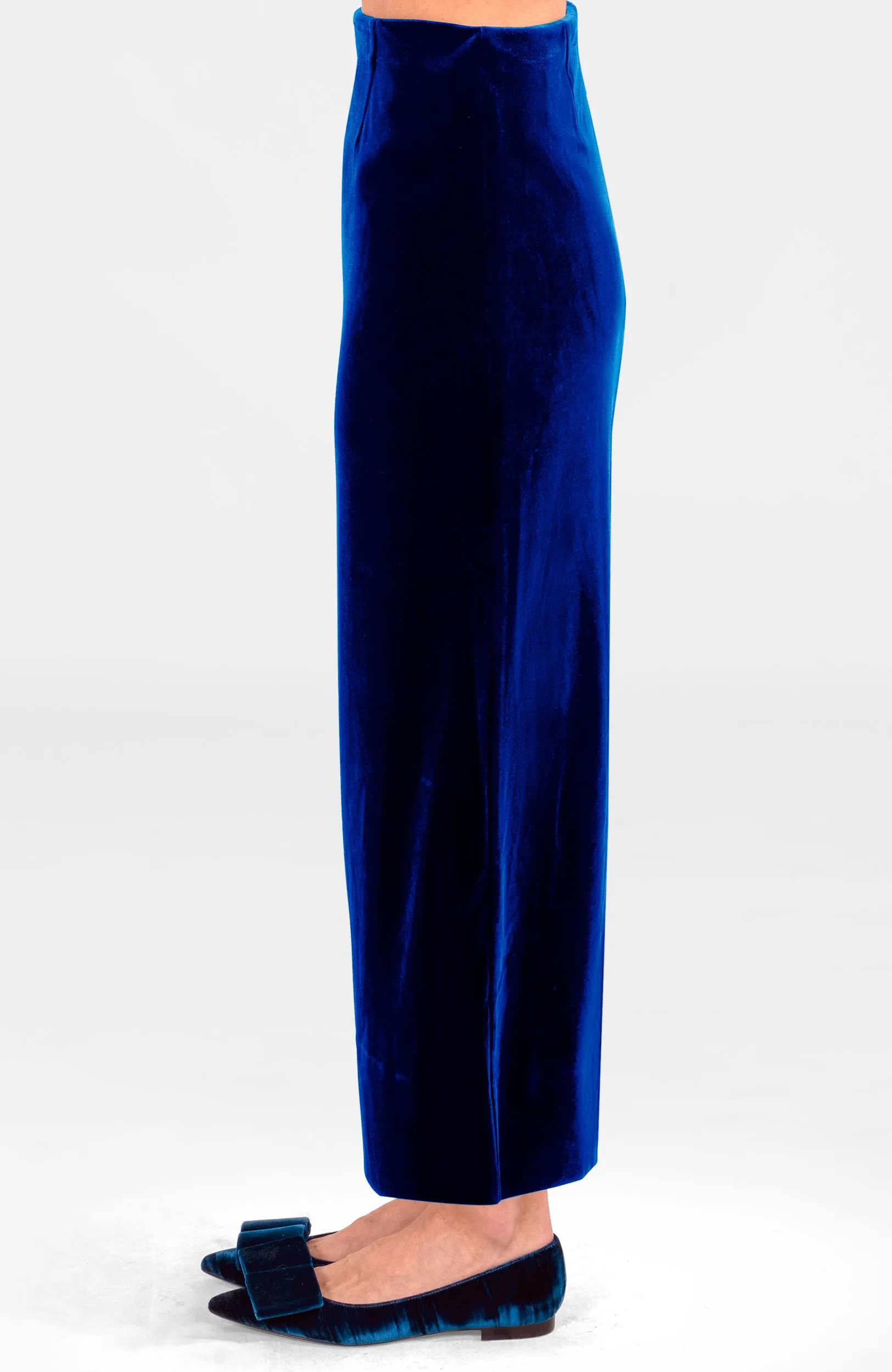 Posh Midi Skirt - Silky Velvet ankle pants