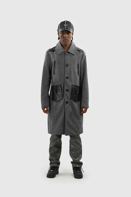 Power Wool Coat sleek line