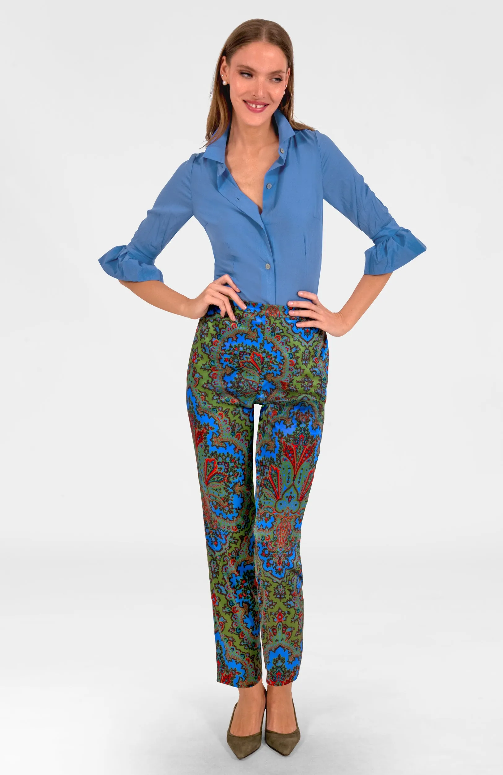 Preparatory Savile Pants - Passion Paisley date pants