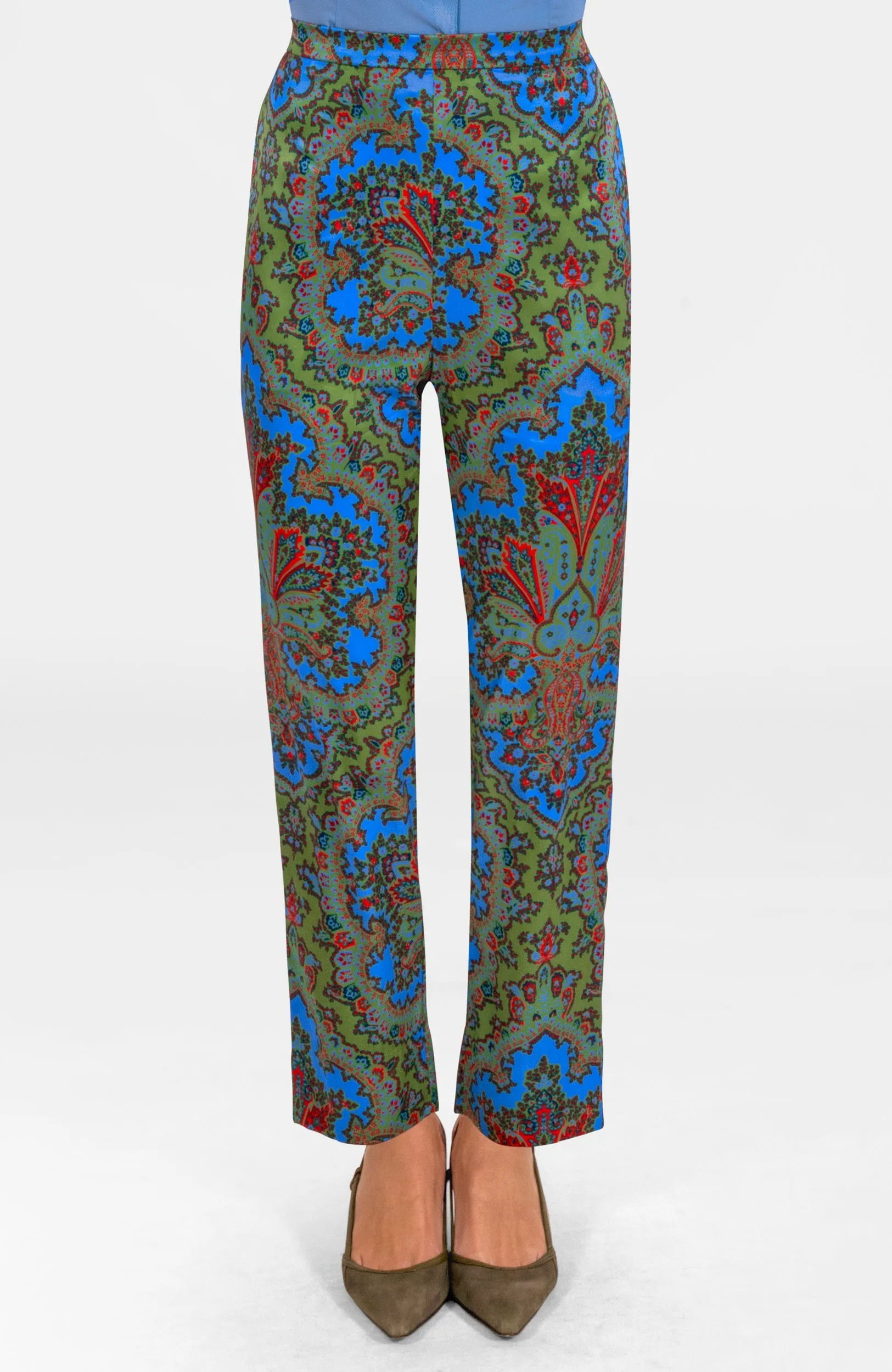 Preparatory Savile Pants - Passion Paisley date pants