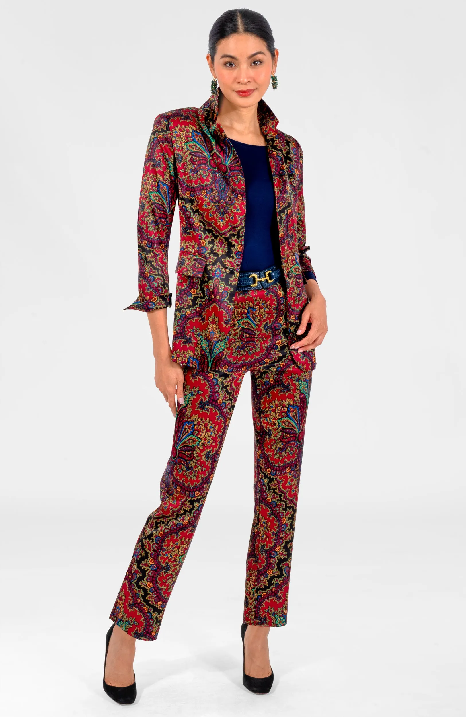 Preparatory Savile Pants - Passion Paisley date pants