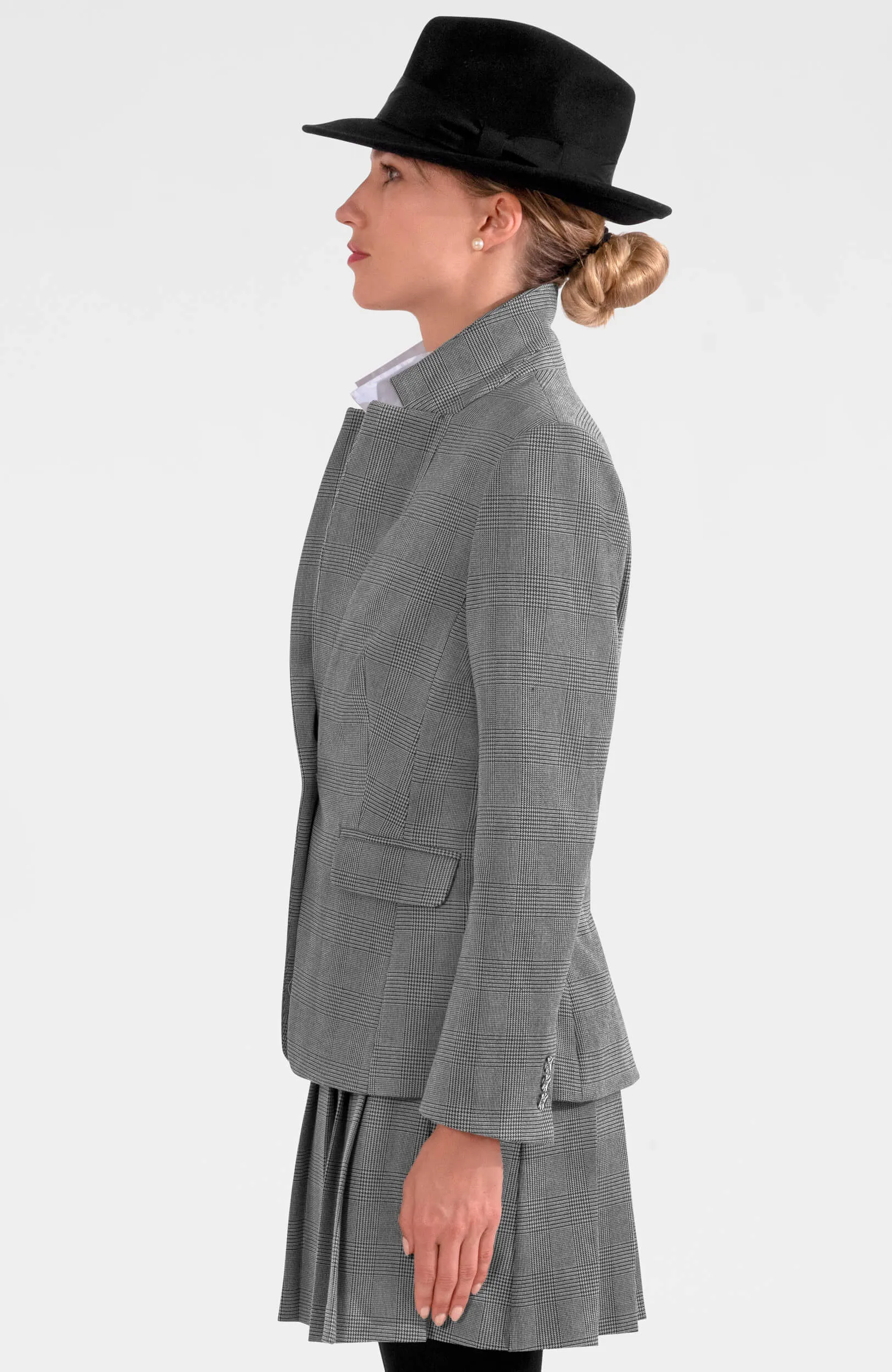 Preppy Plaid Blazer run free