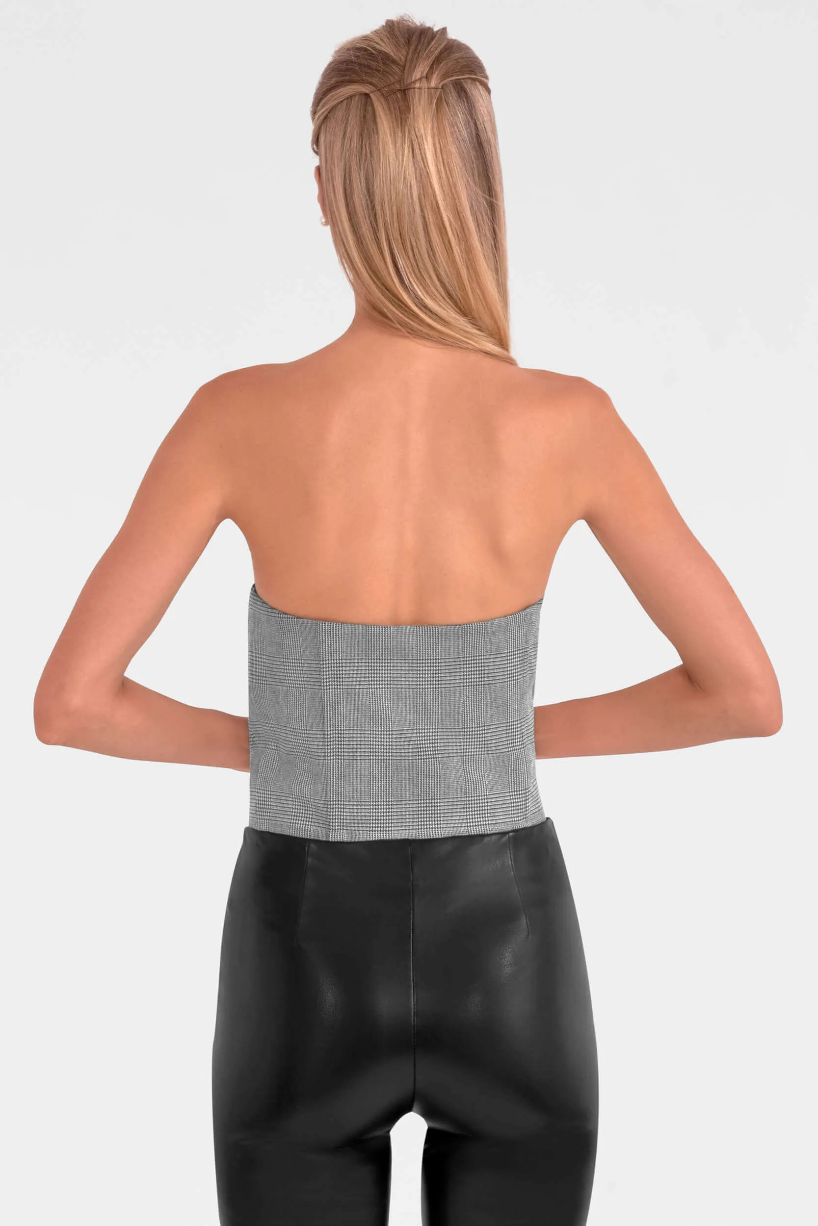 Preppy Plaid Bustier student campus