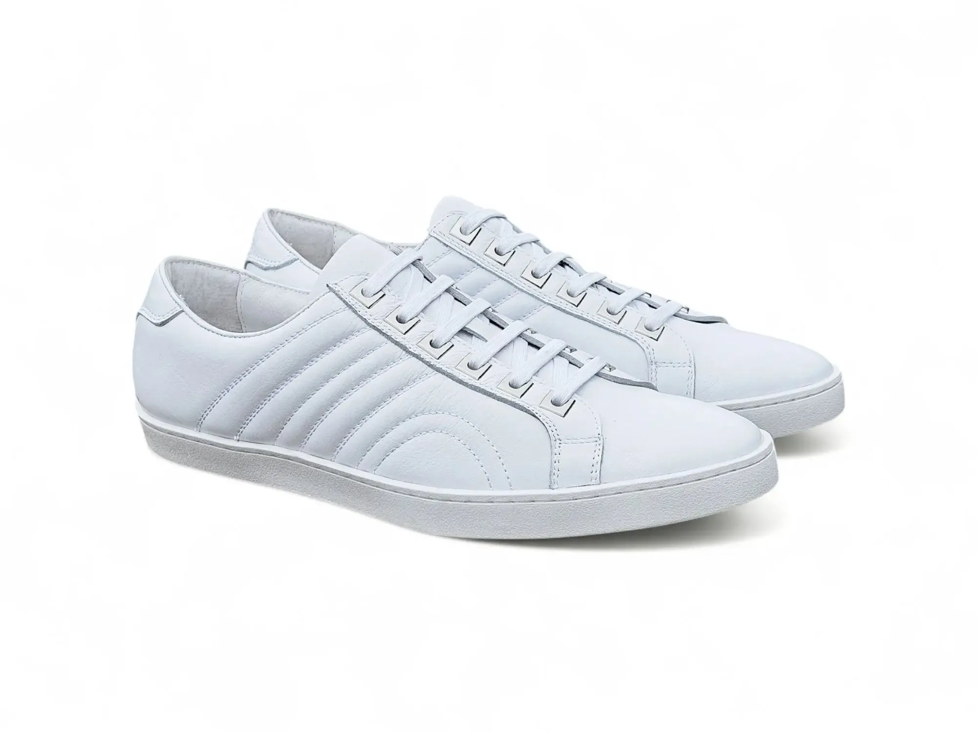 Primo Hand Burnished Leather Sneakers lightweight feel