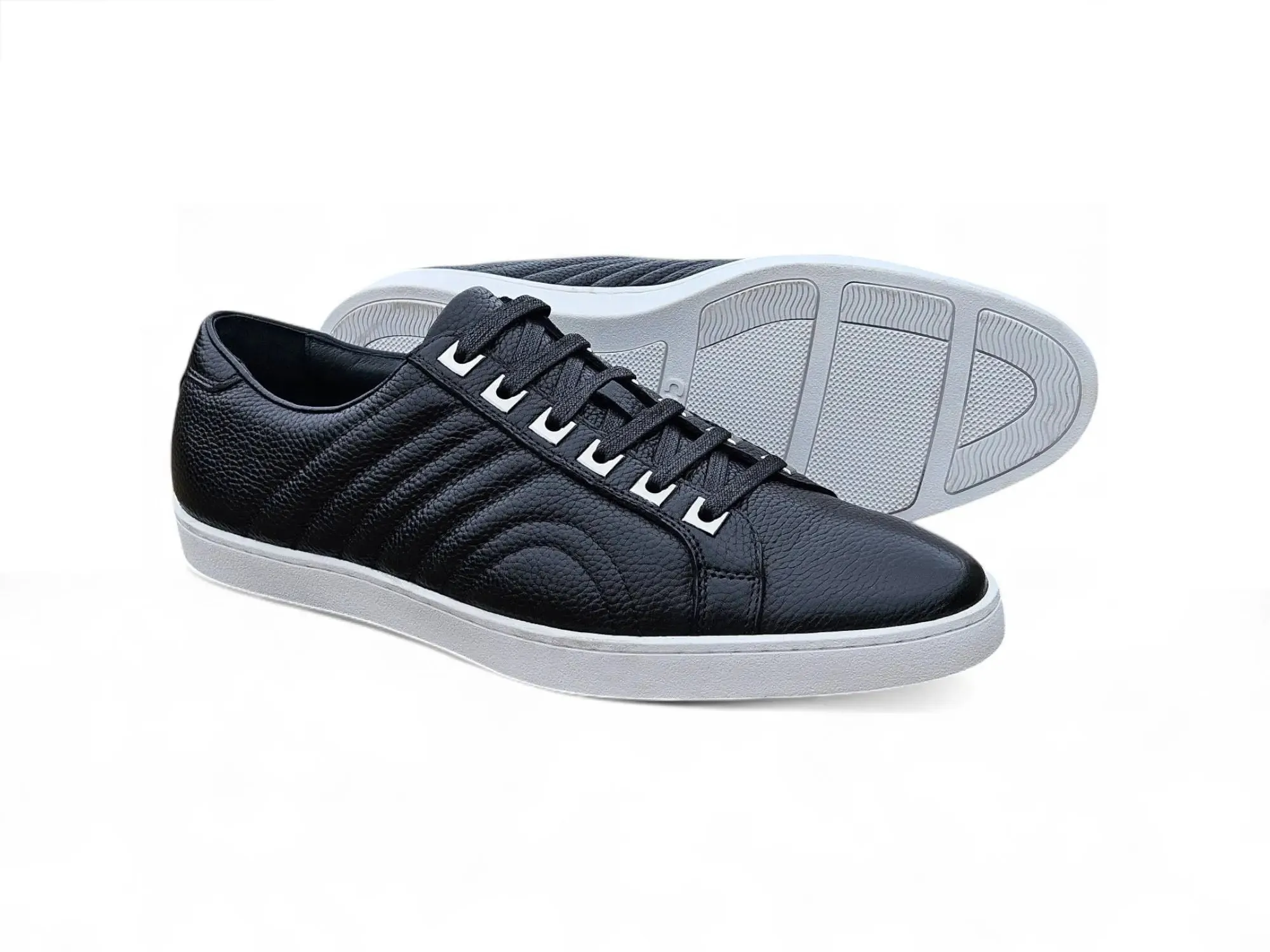 Primo Hand Burnished Leather Sneakers lightweight feel
