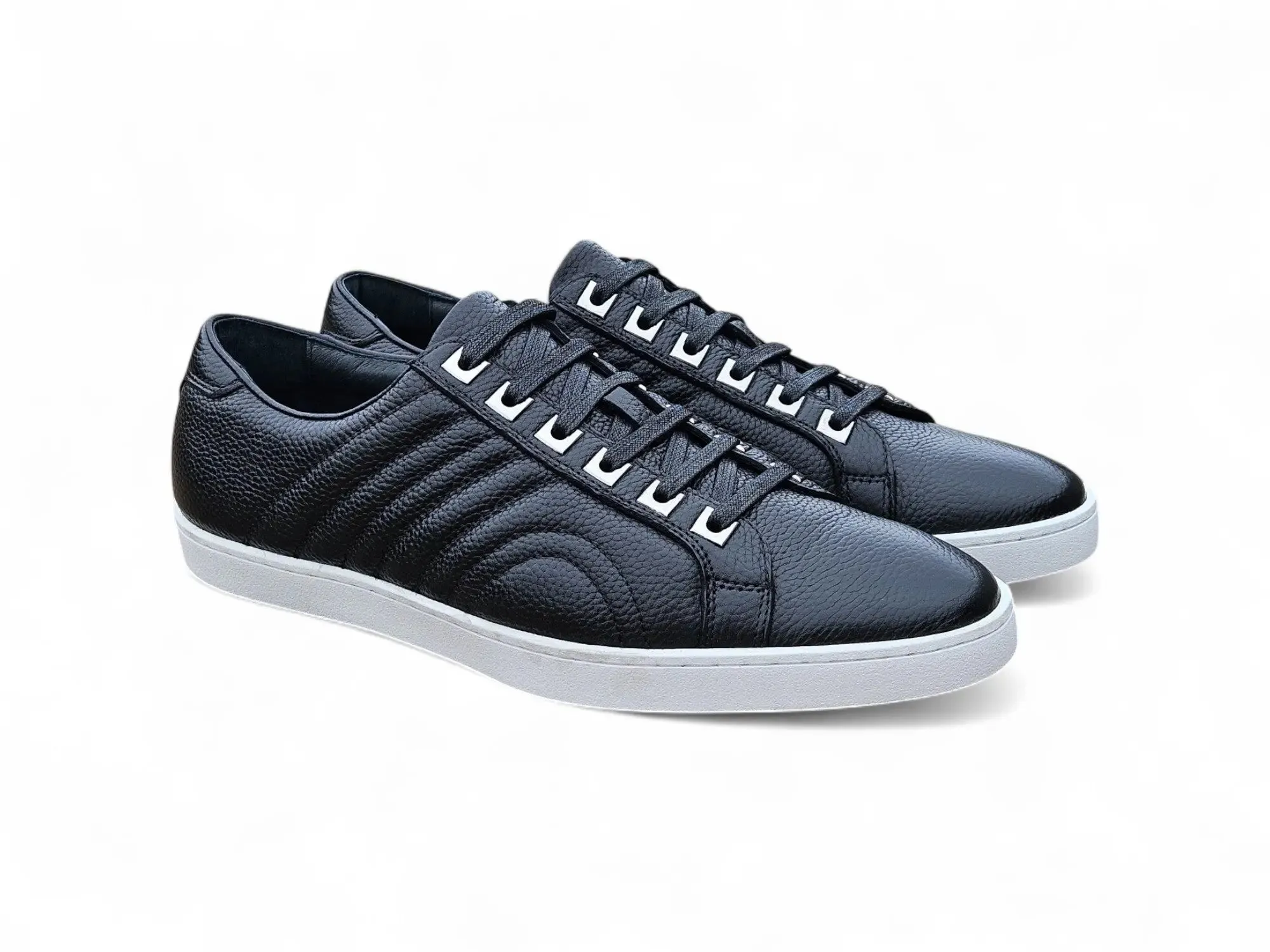 Primo Hand Burnished Leather Sneakers lightweight feel