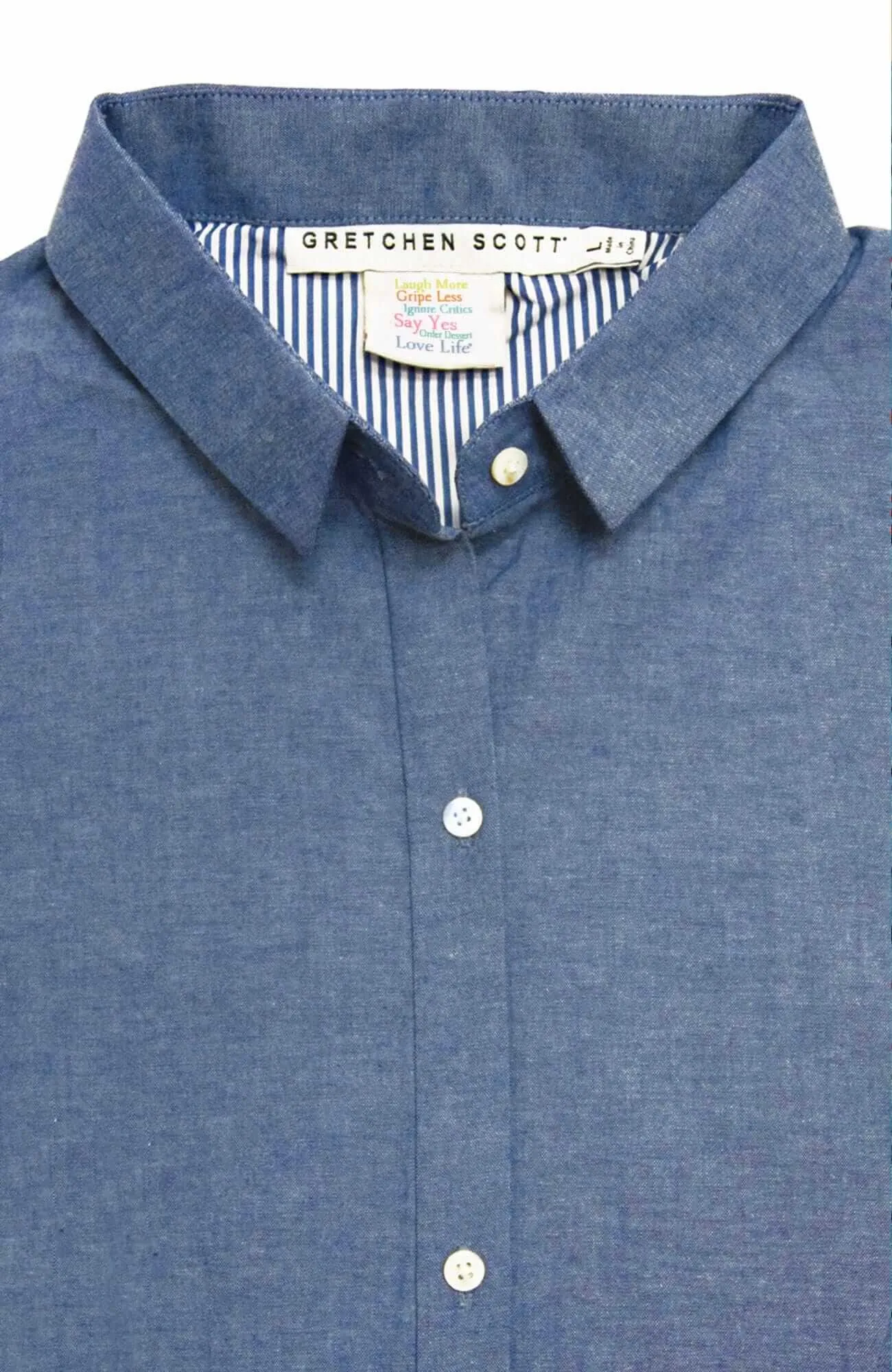 Priss Blouse - Chambray winter warmth