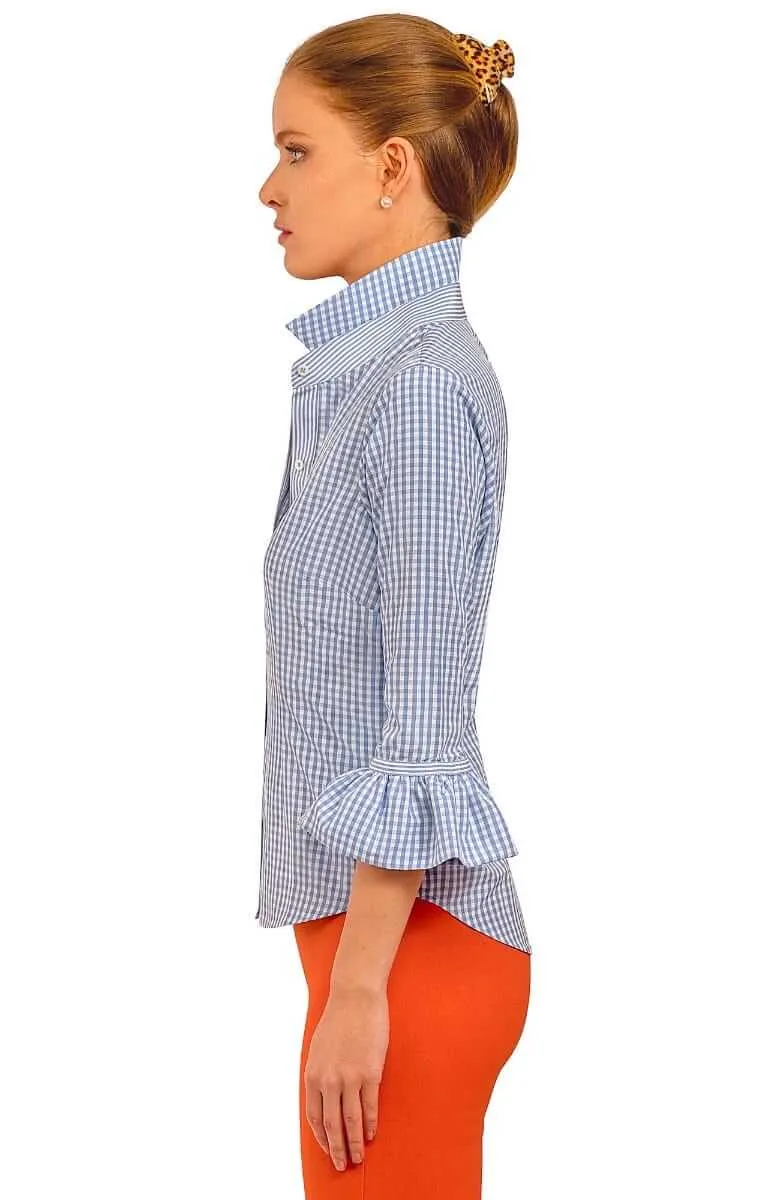 Priss Blouse - Gingham breathable sweat-wicking