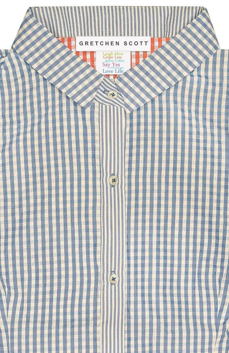 Priss Blouse - Gingham breathable sweat-wicking
