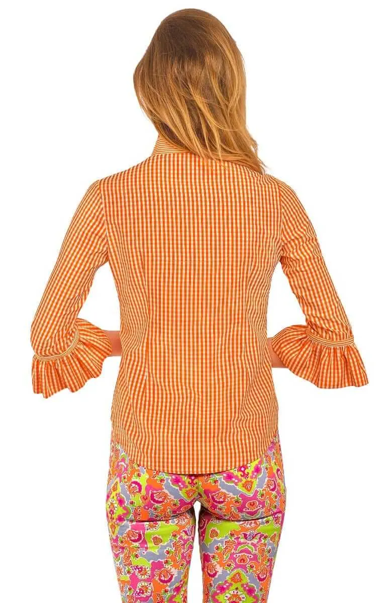 Priss Blouse - Gingham breathable sweat-wicking